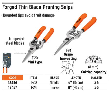 Truper 18456 6" Thin Blade Pruner