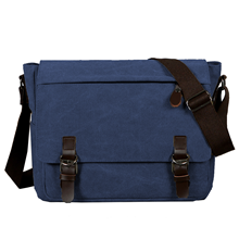 TOPTIE Retro Canvas Messenger Bag Fit for 14 Inch Laptop, Classic Laptop Bag Side Bag for Women and Men, Back to School