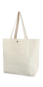 TOPTIE Soft Canvas Shoulder Bag for Women, Tote Handbag with Pocket for Work, Shopping, Travel