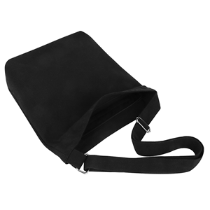 TOPTIE Canvas Hobo Bag Simple Large Size, Black Casual Shoulder Tote, Sturdy Crossbody Hobo Bag