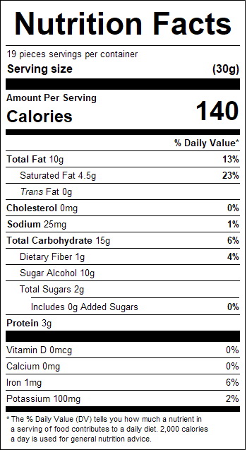 Bulk Foods Milk Chocolate Bridge Mix, No Sugar Added 10lb, 641700