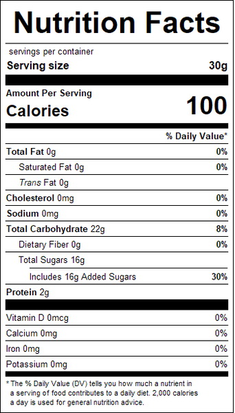 Hilco Vision 4D Gummy Strawberries 6/2.2lb, 754635