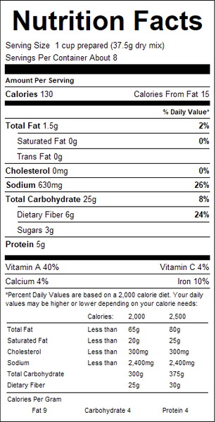 Shore Lunch Homestyle Chili with Beans Soup Mix 6/10.6oz, 428807