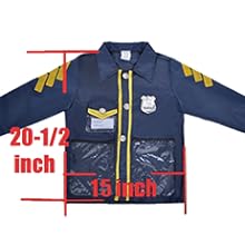 TOPTIE 4 Sets Kids Dress Up Costume, Doctor Surgeon Police Fireman 3 - 6 Years Old Uniforms
