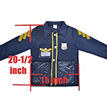 TOPTIE Kids Police Officer Doctor Dress Up Clothes with Accessories, Christmas Party Uniforms