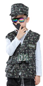 TOPTIE 6 Sets Kids Costumes, Christmas Dress Up Gifts for Boys Girls, Doctor Surgeon Policeman Fire Fighter Soldier Worker