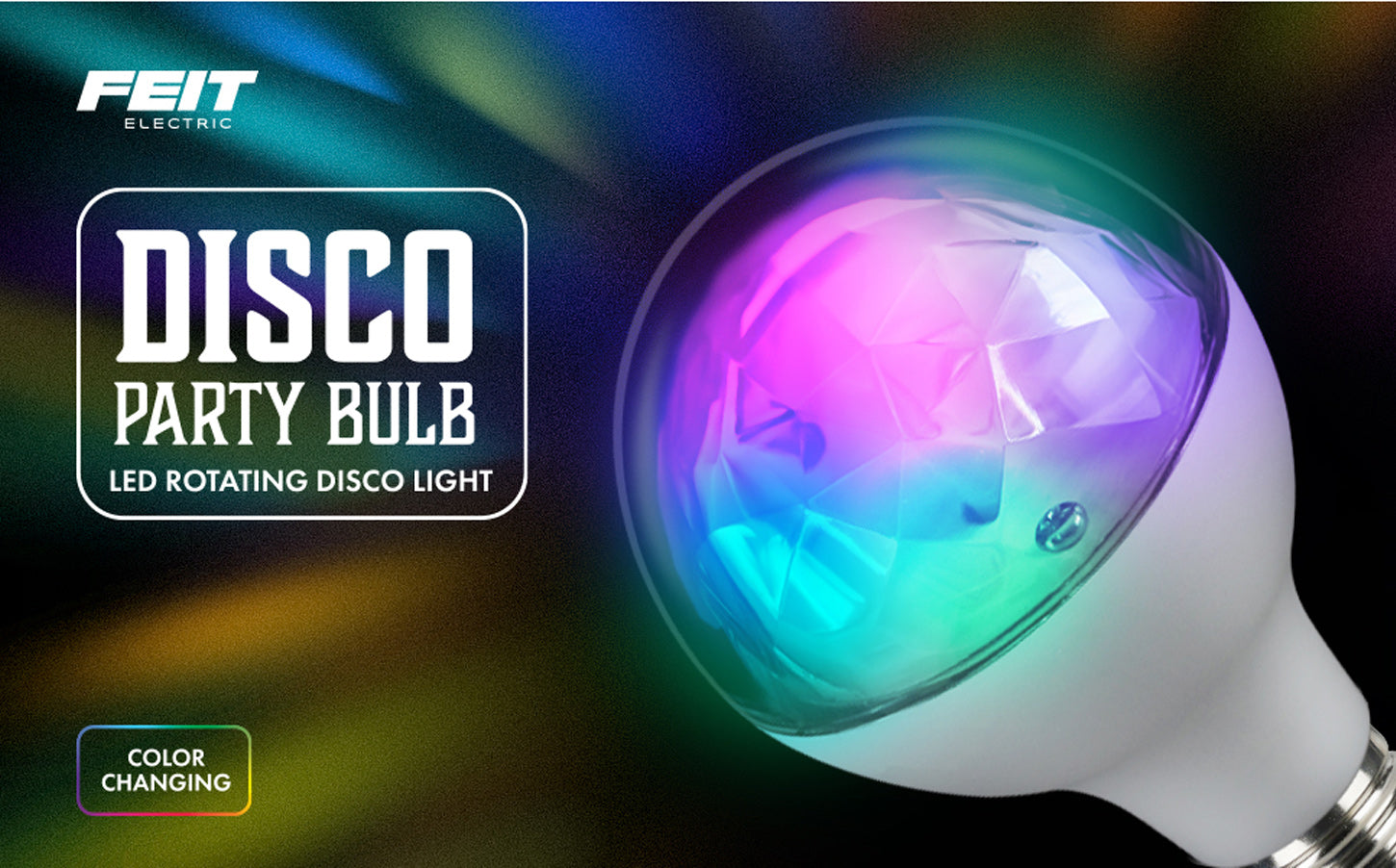 Feit Electric DISCO1/LED/RP LED Multicolor Rotating Disco Light
