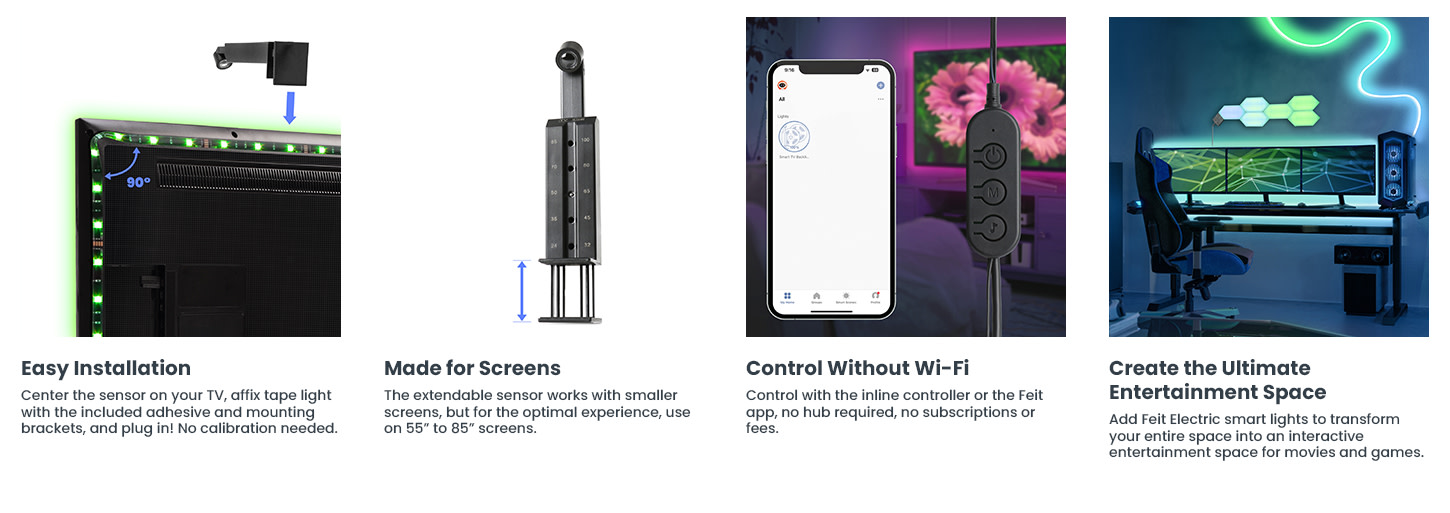 Feit Electric TAPETV85/RGB/AG TV Backlight with Color Sensor