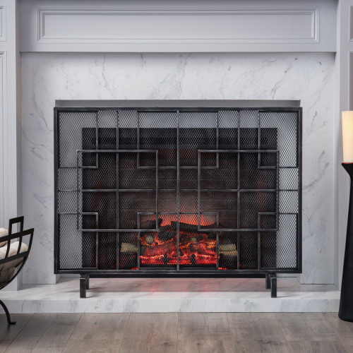 Fire Screen 65178.00BLKSILV