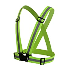TOPTIE High Visibility & Comfortable Reflective Vest, Gear for Jogging, Biking, Walking, 2 x Armbands Included