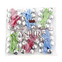 Aspire 12Pcs Rhythm Band Wrist Shaking Bells, Assorted Color, For Kid and Adult