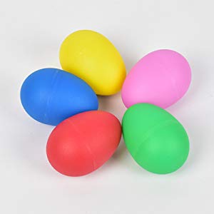 Aspire 24Pcs Egg Shakers - Mixed Color, Plastic Preschool Rhythm Educational Maracas