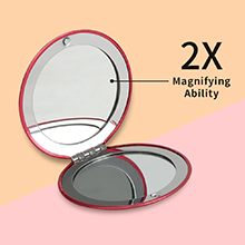 Muka 4 Sets Round Compact Makeup Mirror, Magnifying Pocket Mirror for Purse