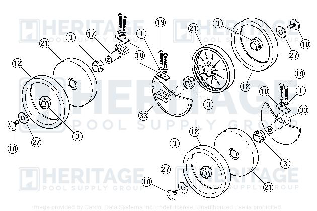 Polaris C36 280/180 Swing Axle Kit