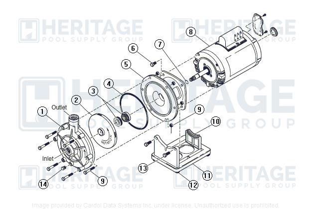 Jandy R0536400 PB4-60 Impeller Replacement Kit