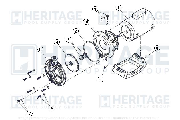 Jandy R0536400 PB4-60 Impeller Replacement Kit