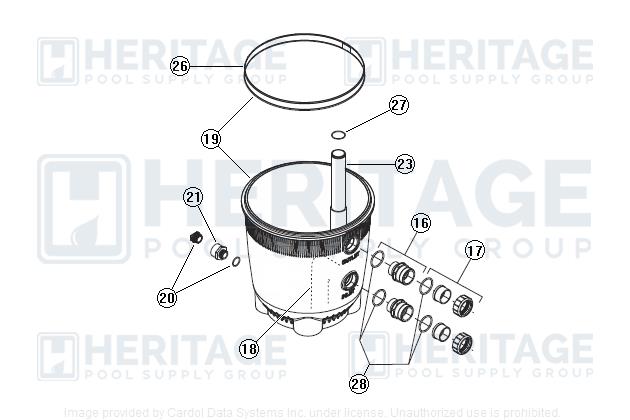 Jandy R0327300 Pro Series Coupling Nut Kit, With