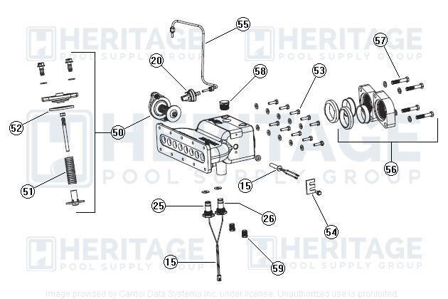 Jandy R0449000 PlusHP Pump Tail Piece Kit