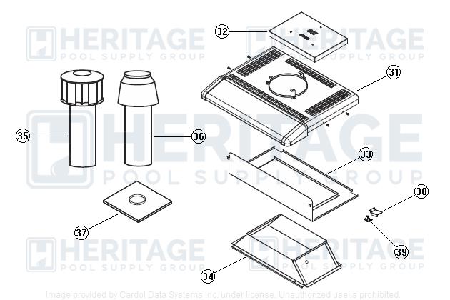 Jandy R0449000 PlusHP Pump Tail Piece Kit