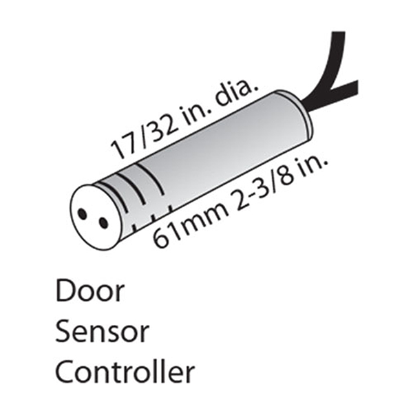 Tresco L-LED-OVLDS-NKL Door Sensor Nickel