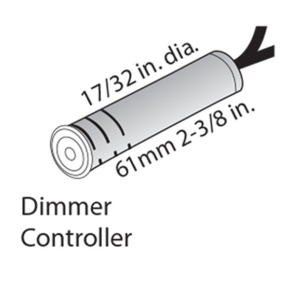 Tresco L-LED-OVLTD-NKL Touch Dimmer Nickel