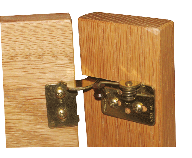 Youngdale 1/2" Overlay Antique Brass Hinge