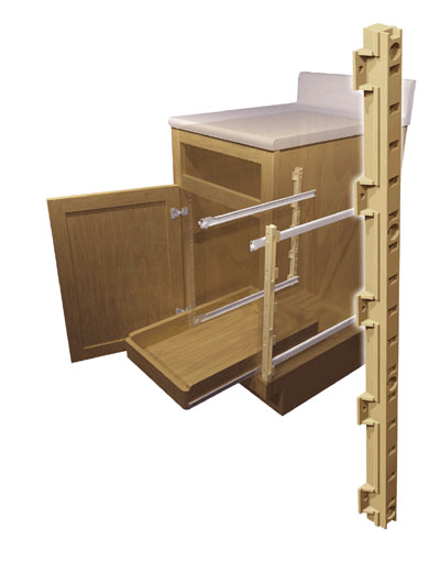 Tenn-Tex Quick Tray Roll Out System Beige 1" projection 1/4" standoff