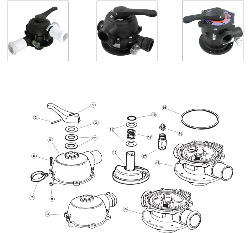 Jacuzzi DVK 6  DVK 7 6 Way Dial Valve