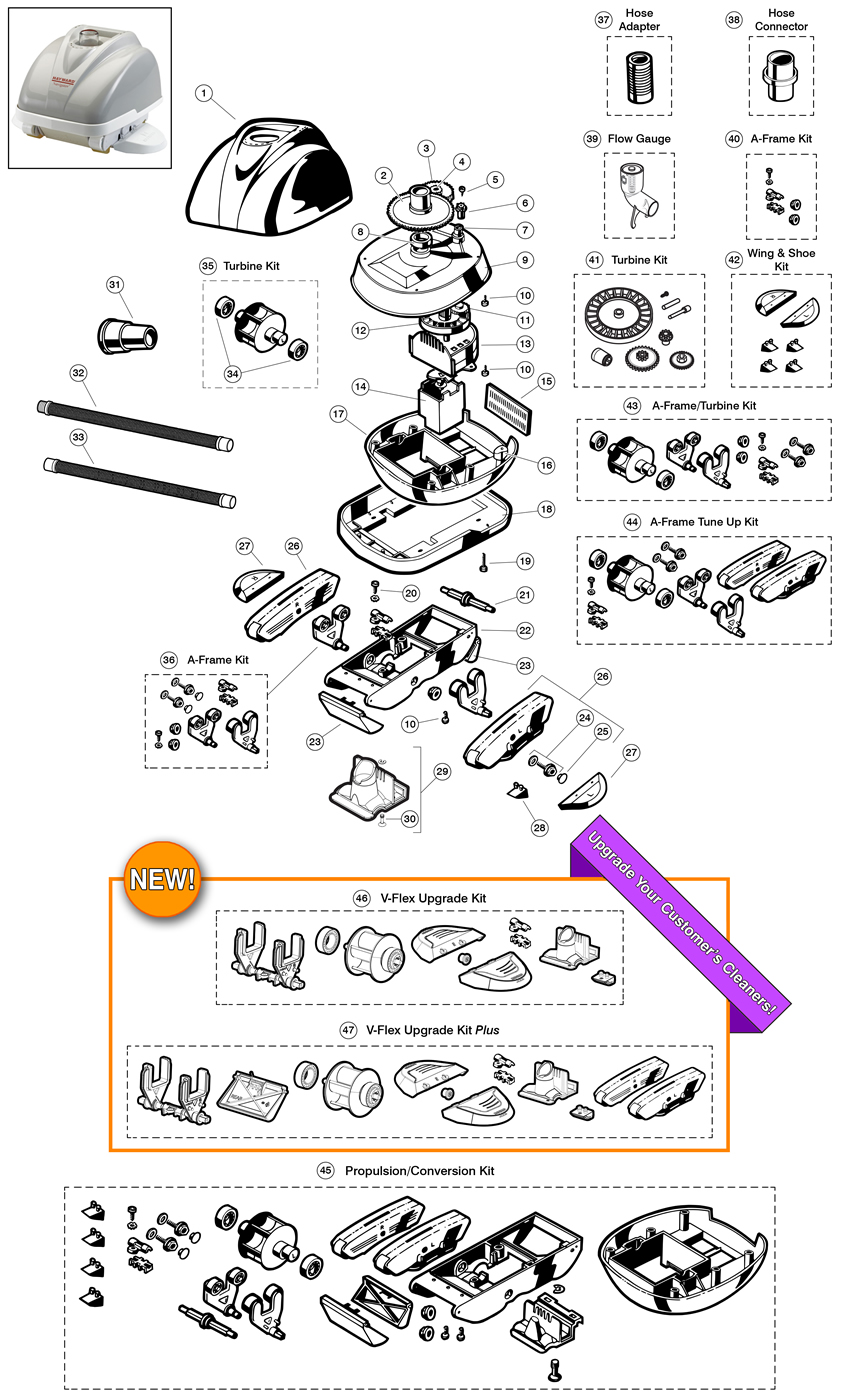 Hayward Navigator Concrete Desert  Vinyl Model Cleaners