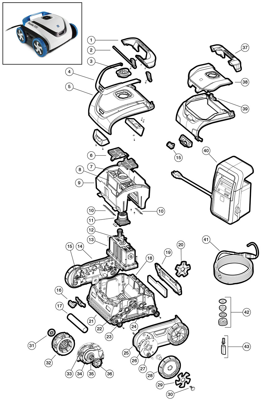 Hayward RCX97501GR Belt, Drive Track, Hayward SharkVAC XL