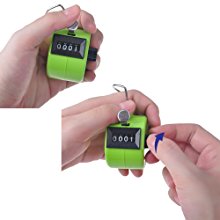 GOGO 20 Pcs Plastic Counter, Sports ABS Hand Tally Clicker, 4 Color Mixed Counters