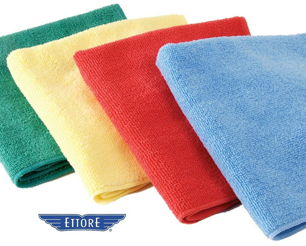 Ettore 84413 MicroSwipe Towel 14x14 Green (10) Ettore