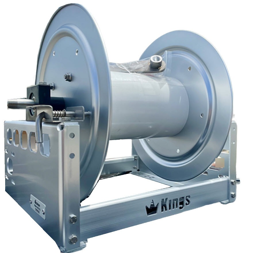 Pro tools KR1A12 King Reel 200ft 1/2in or 300ft 3/8in hose Aluminum Reel SS Swivel SH Capable