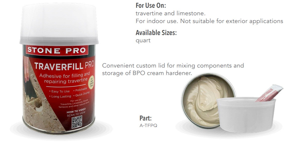 StonePro  A-TFPQ Traverfill Pro Adhesive Quart
