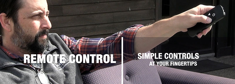 King Electric RK1215-RMT-PLG-BLK Electric Indoor/Outdoor Infrared Radiant Heater w/ 15A Plug & Remote, 24", 1500W / 120V