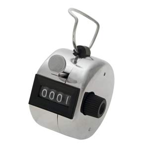 GOGO Hand Tally Counter, Handheld 4 Digit Lap Counter, Manual Mechanical Clicker for Row, People & Knitting