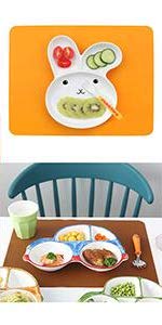 Aspire 4PCS Thicken Non-Slip Silicone Placemats Cutting Hot Mats Tablemats