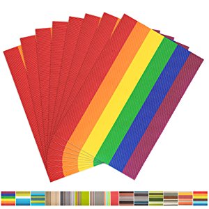 Aspire 8PCS Rainbow Stripe Placemats Heat Insulation