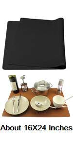 Wholesale Aspire 4PCS Spill-Proof Protective PVC Placemat with Plastic Film Cover, Upgraded Non-slip Heat Resistant Tablemat