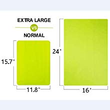 Aspire Extra-Large Reusable Non-Slip Table Topper Silicone Placemat 16" X 24"