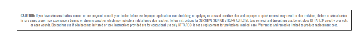 KT Tape Kinesiology Tape Single Pro Synthetic Rolls, 20 Precut 10 Inch Strips