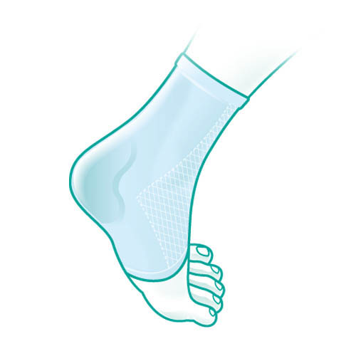 Oppo 6790 Gel Heel Socks