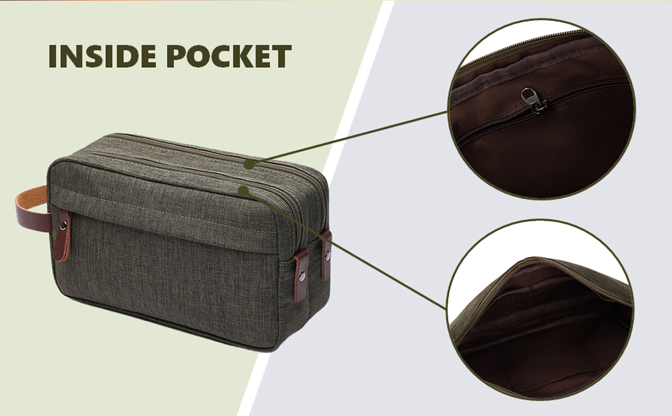 Muka Travel Toiletry Bag, Dopp Kit for Men and Women, Cosmetic Bags