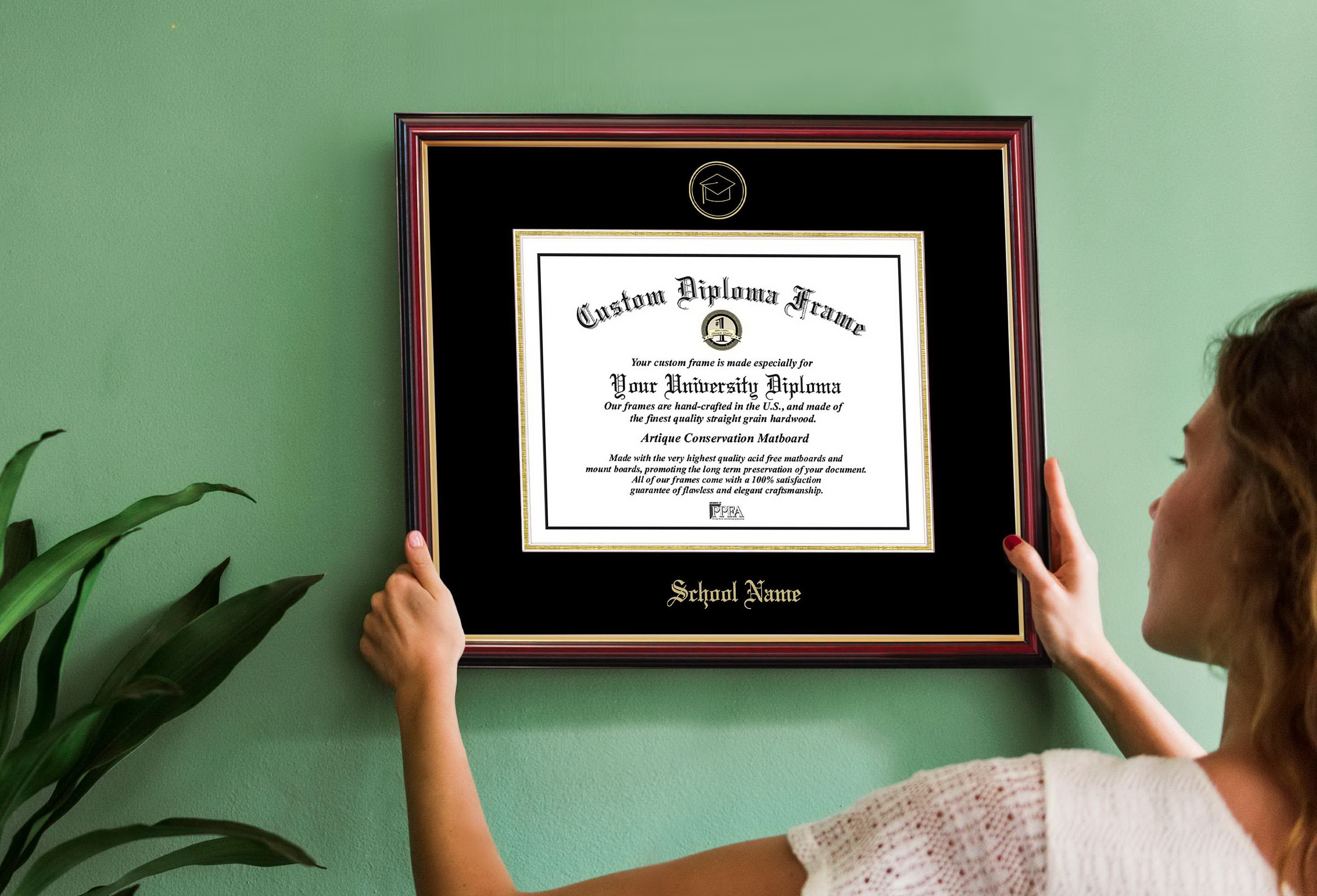 Campus Images MA993PMGED-1411 University of Boston Petite Diploma Frame