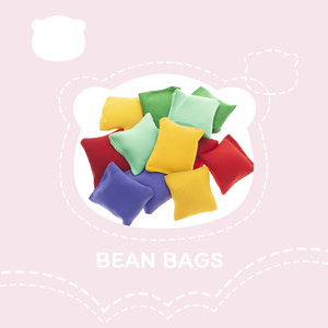Muka 12 PCS 2 Inches/5cm Bean Bags for Toss Game, Children Family Outdoor Yard Games Bean Bag