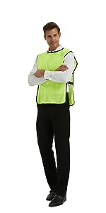 TopTie Blaze Orange Vest Hunting Safety Vest High Visibility Unisex Vest