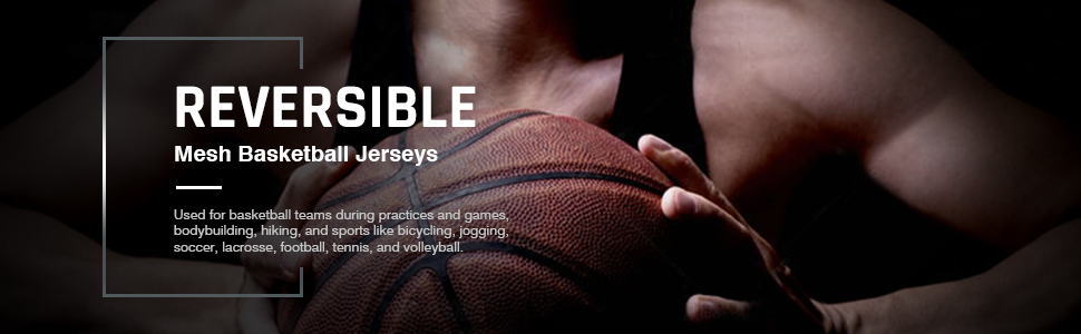 TopTie Reversible Basketball Jerseys Men
