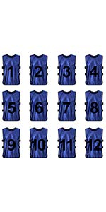 TopTie Pinnies Scrimmage Vests (12-Pack) - Perfect as Basketball Jersey, Football Jersey