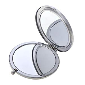 ASPIRE Gleamy Boutique Golden Compact Mirror, Purse Mirror, Folding Mirror