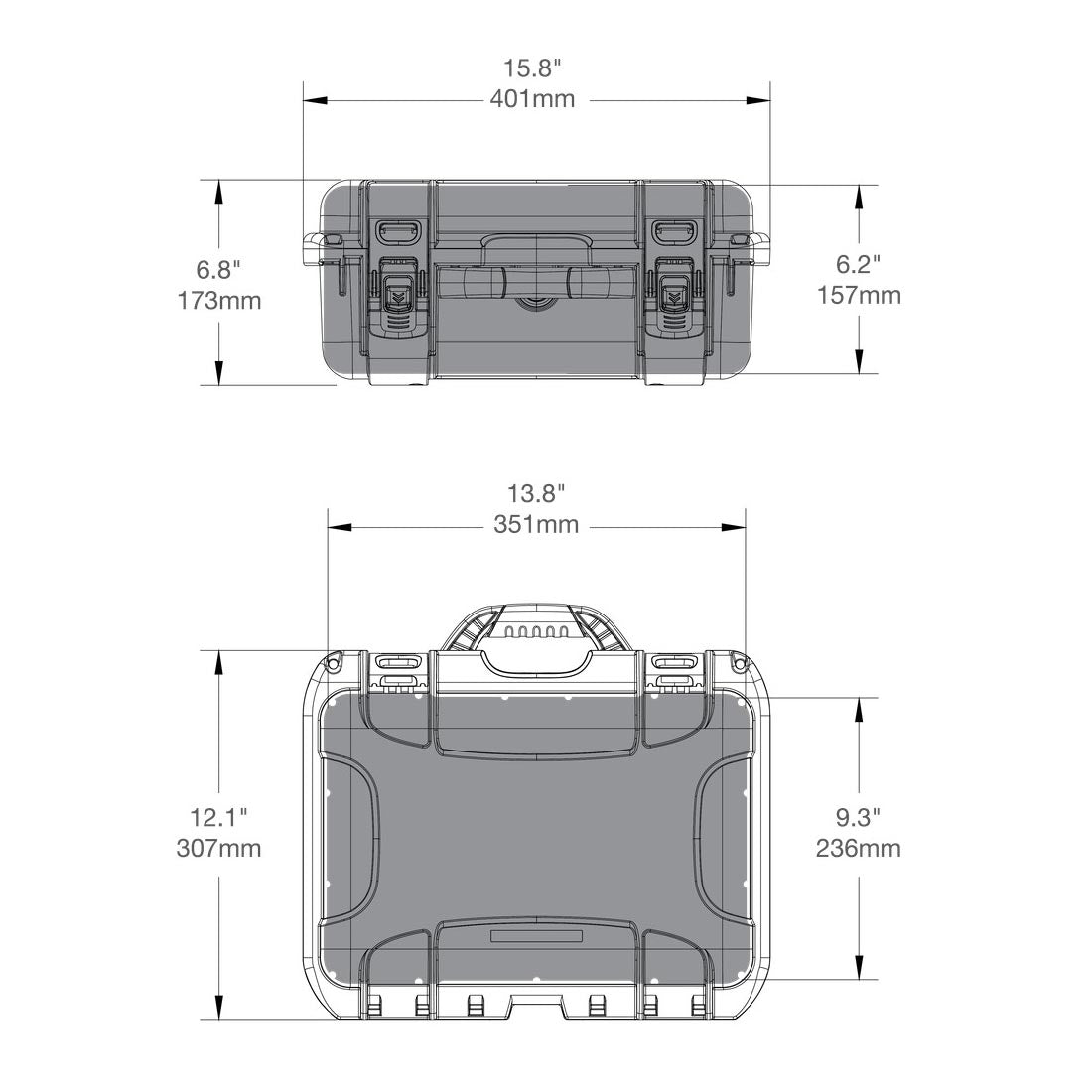 NANUK 915 Waterproof Hard Case with Custom Foam Insert for DJI MAVIC 3